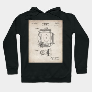 Film Spot Lamp Patent - Cinema Student Film Student Art - Antique Hoodie